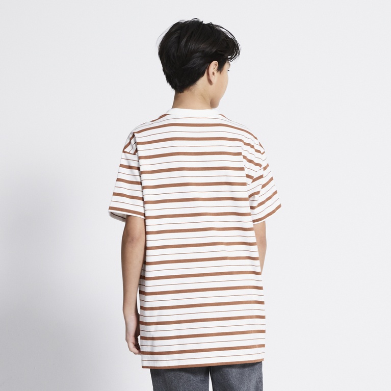 Striped Tee "Wilson stripe" White